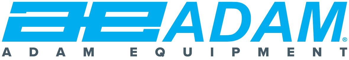 Blue logo on a white background reading "Adam Equipment".