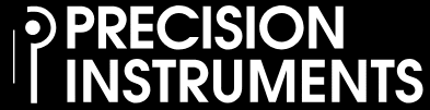 Partial text with bold white letters on black background reading "PRECISION INSTRUMENTS".